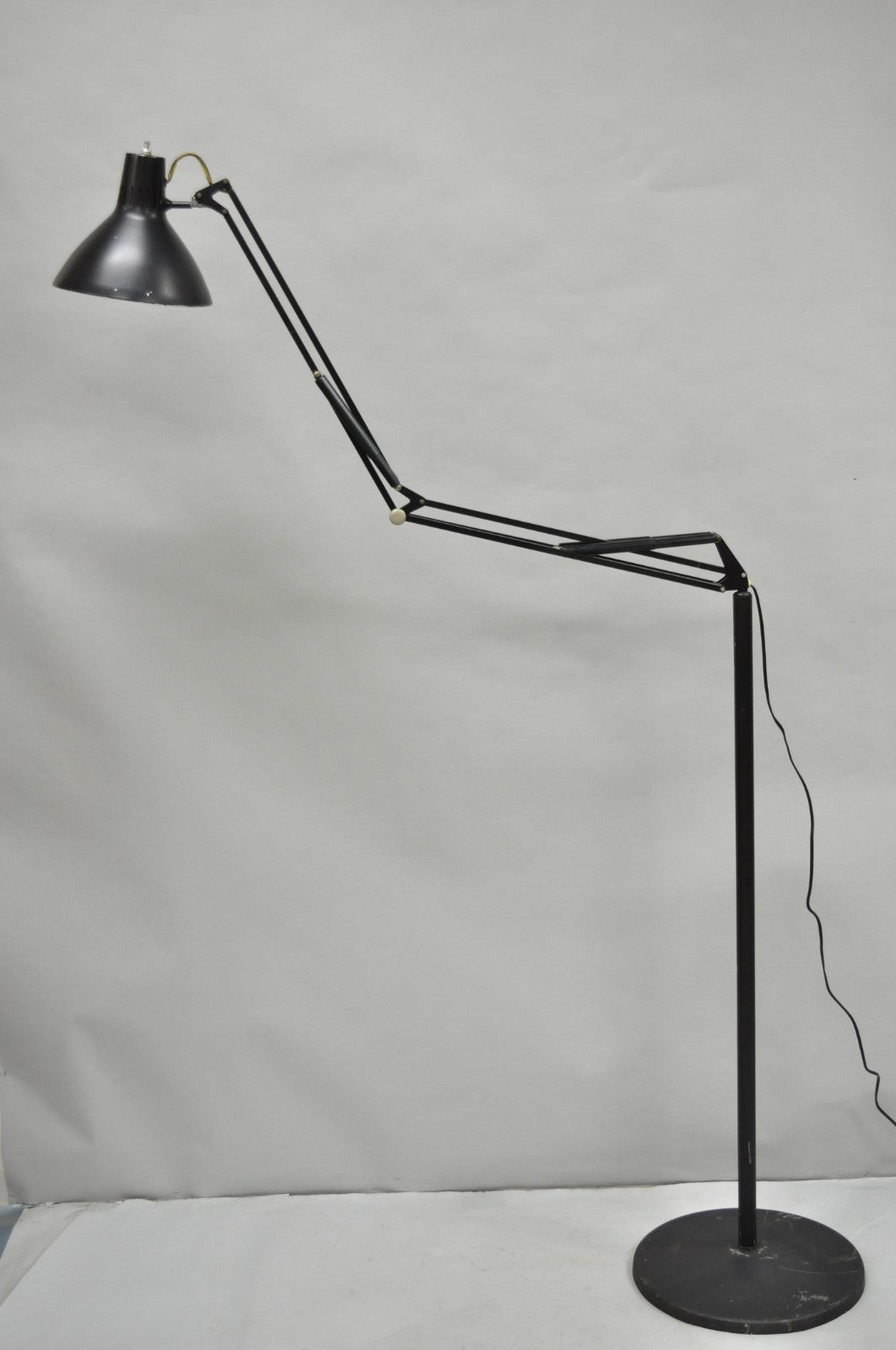 Vintage Luxo Pixar Style Mid Century Modern Articulating Drafting Floor Lamp