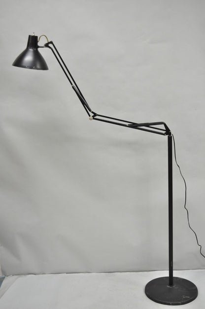 Vintage Luxo Pixar Style Mid Century Modern Articulating Drafting Floor Lamp