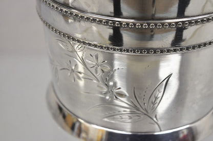English Victorian Henry Hicks Silver Plated Champagne Ice Bucket Wine Chiller