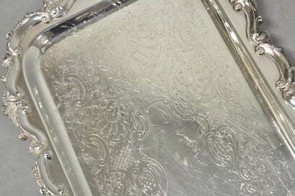 Vintage Bristol 132 Victorian Silver Plated Narrow Serving Platter Bar Tray