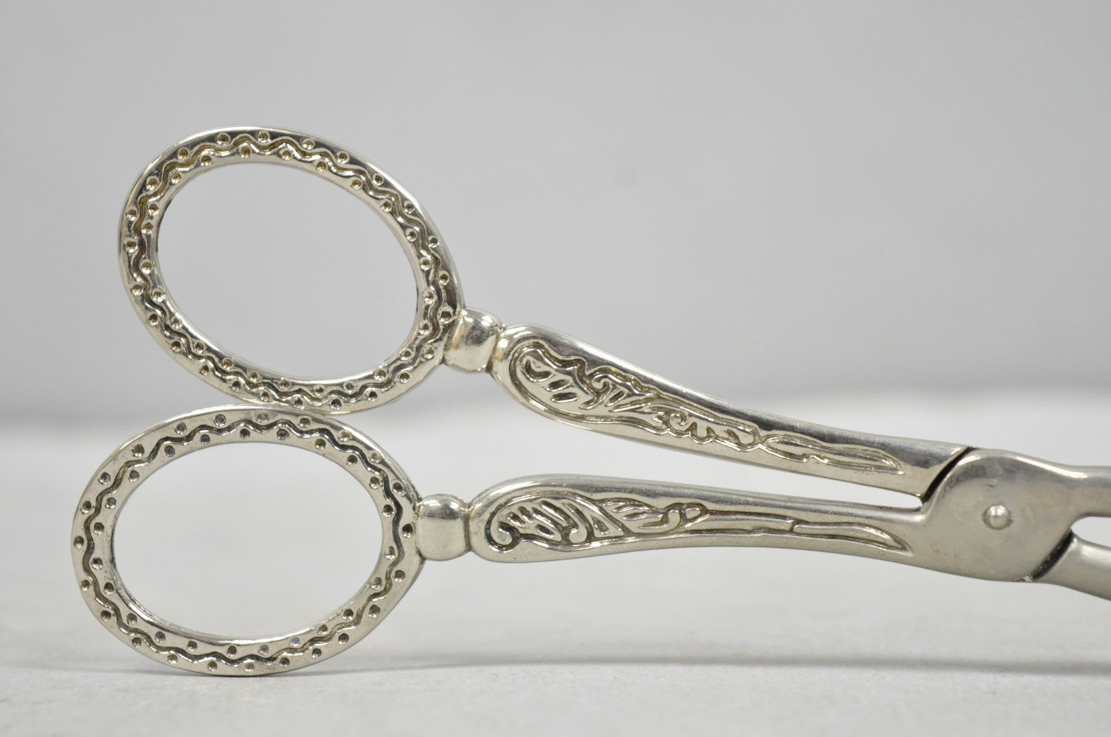 Vintage Silver Plated Victorian Style Pastry Bread Salad Asparagus Serving Tongs