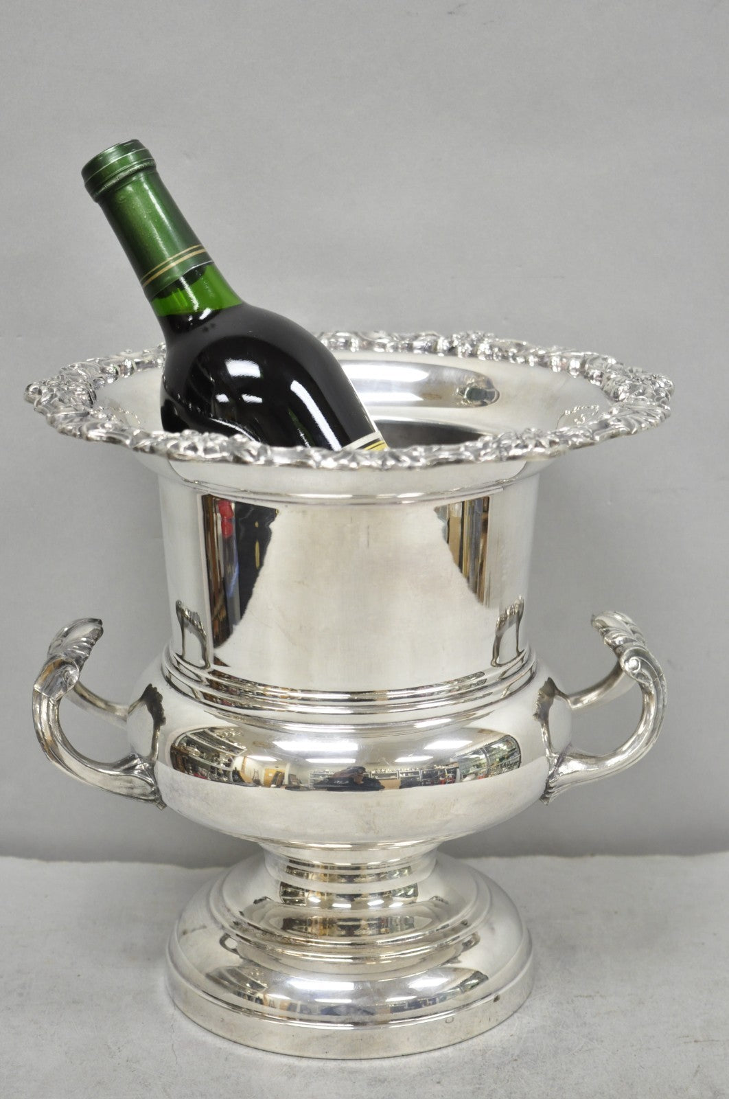 Vintage FB Rogers Silver Plated Trophy Cup Urn Champagne Chiller Bar Ice Bucket