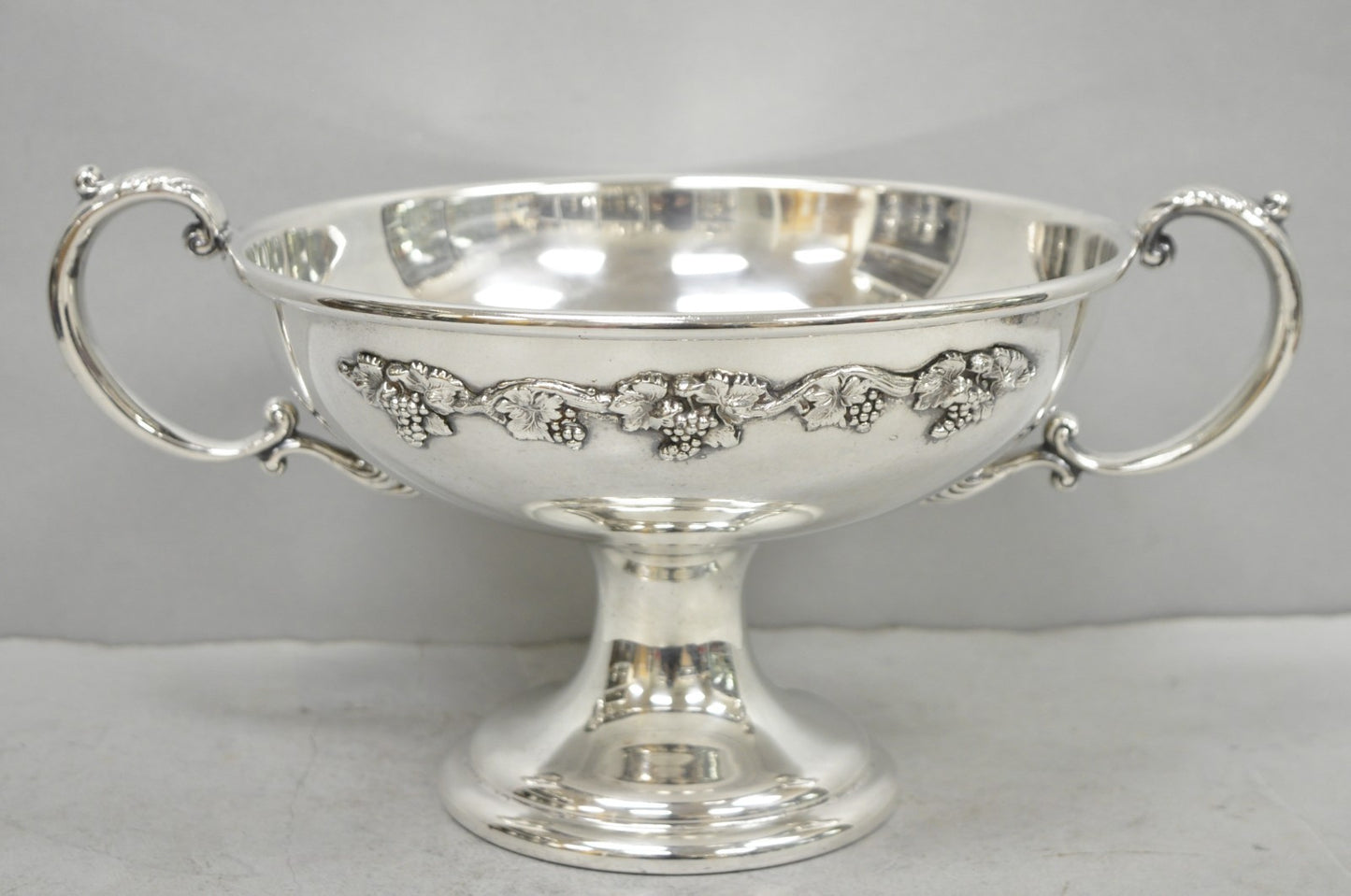 Vintage RS Co Sheffield Silver Plated Trophy Cup Pedestal Compote Fruit Bowl