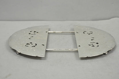 Vintage Gorham YC49-1 Victorian Silver Plated Expanding Pot Trivet Hot Plate