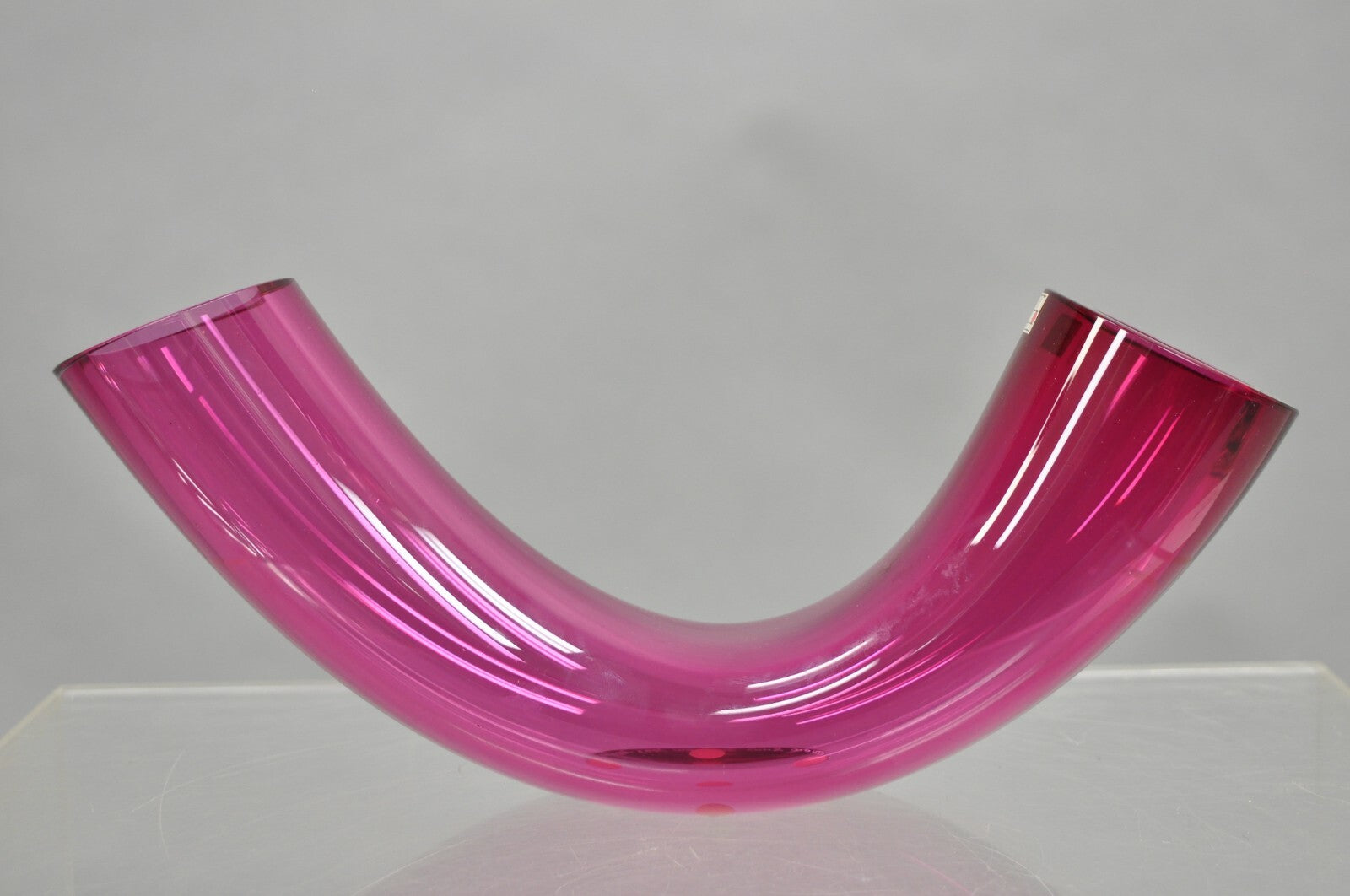 Studio Ahus Bent Glass Tube Sculpture Hanne Dreutler Arthur Zirnsack Sweden 1993