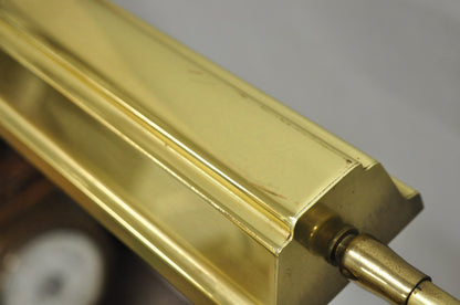 Vintage Mid Century Modern Brass Adjustable Task Pharmacy Reading Floor Lamp