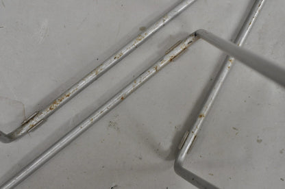 Turnstone by Steelcase Metal Scoop Barstool Stool w/ Green Cushion - Set of 3