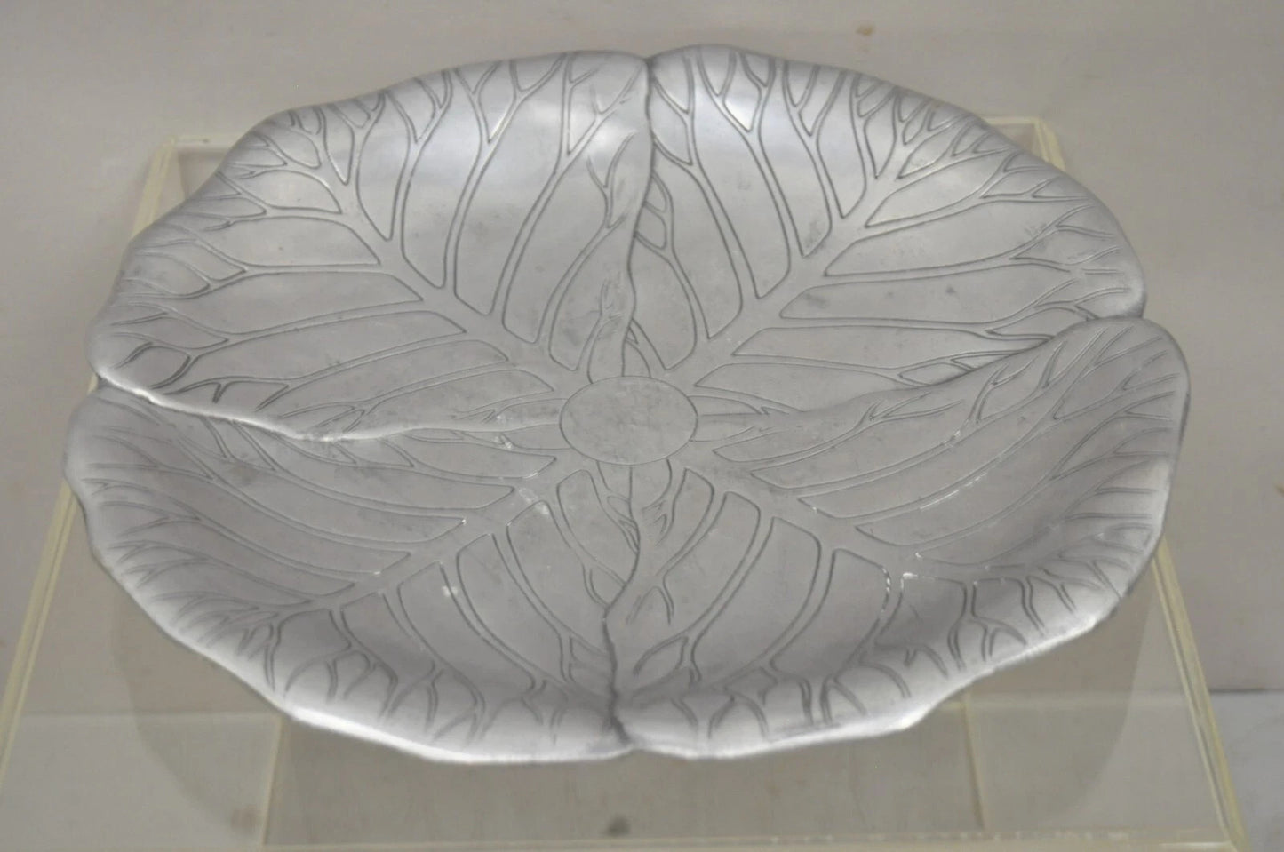 Vintage Arthur Court 1979 Cabbage Lettuce Tureen Serving Bowl Spoon Platter 3 pc