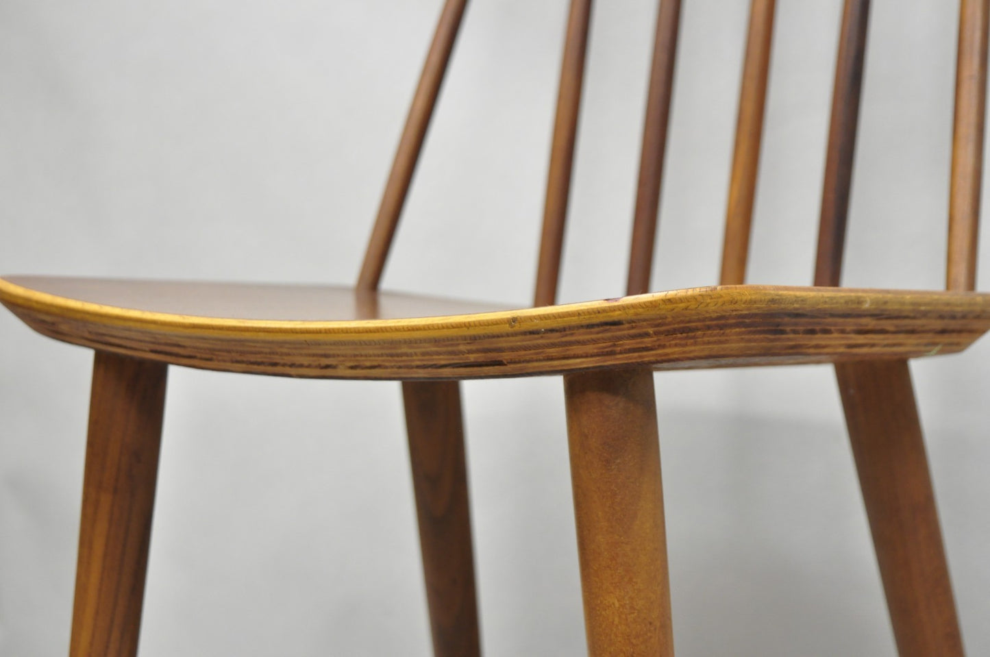 Vintage Danish Modern J77 Teak Side Chair by Folke Pallson for FDB Møbelfabrik