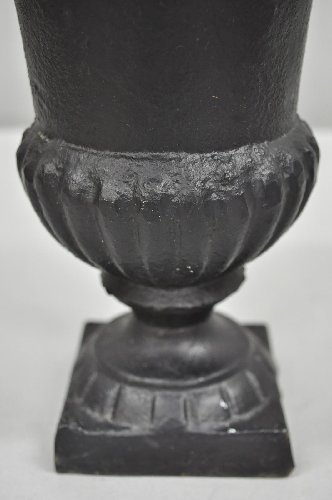 Vintage Cast Iron 8.5" French Classical Style Small Table Top Urn Flower Vase