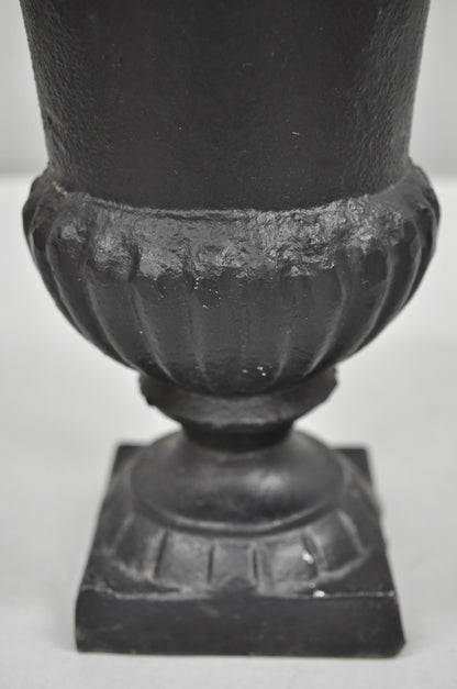 Vintage Cast Iron 8.5" French Classical Style Small Table Top Urn Flower Vase