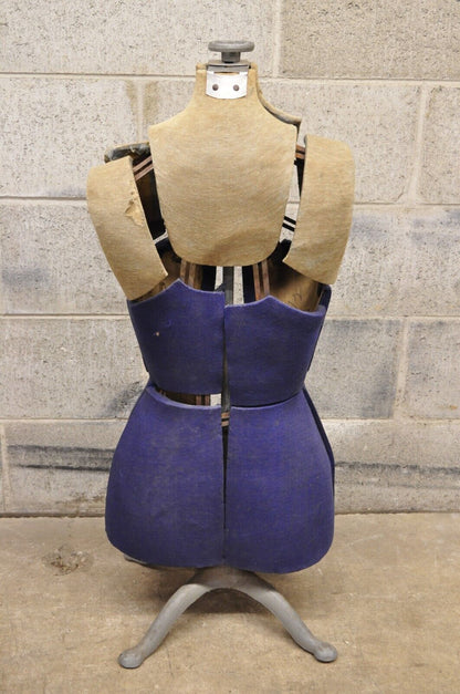 Vintage Hearthside Adjustable Dress Form Mannequin Size A on Iron Stand