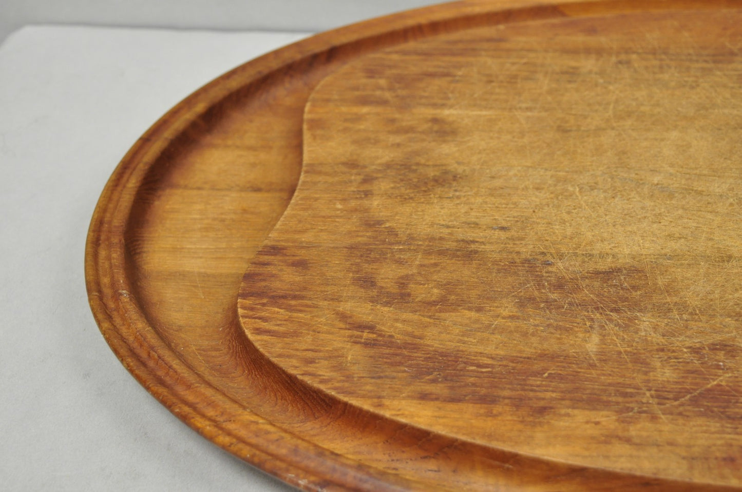 Vintage Mid Century Modern Henning Koppel Georg Jensen Teak Cutting Board Tray
