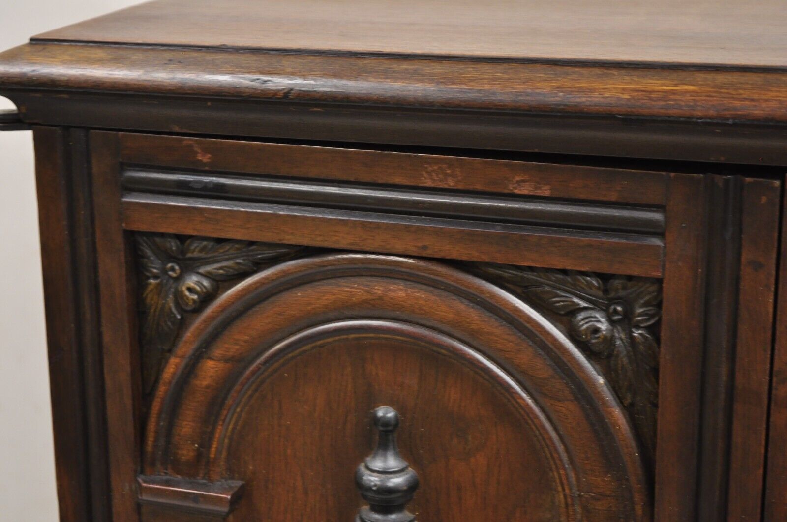 Antique William and Mary Style Walnut Small Radio Cabinet by Radio Art Cabinets