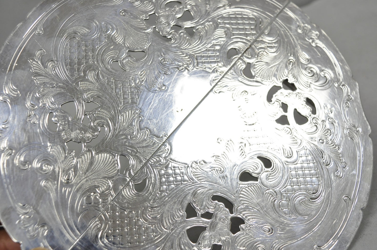 Vintage Gorham YC49-1 Victorian Silver Plated Expanding Pot Trivet Hot Plate