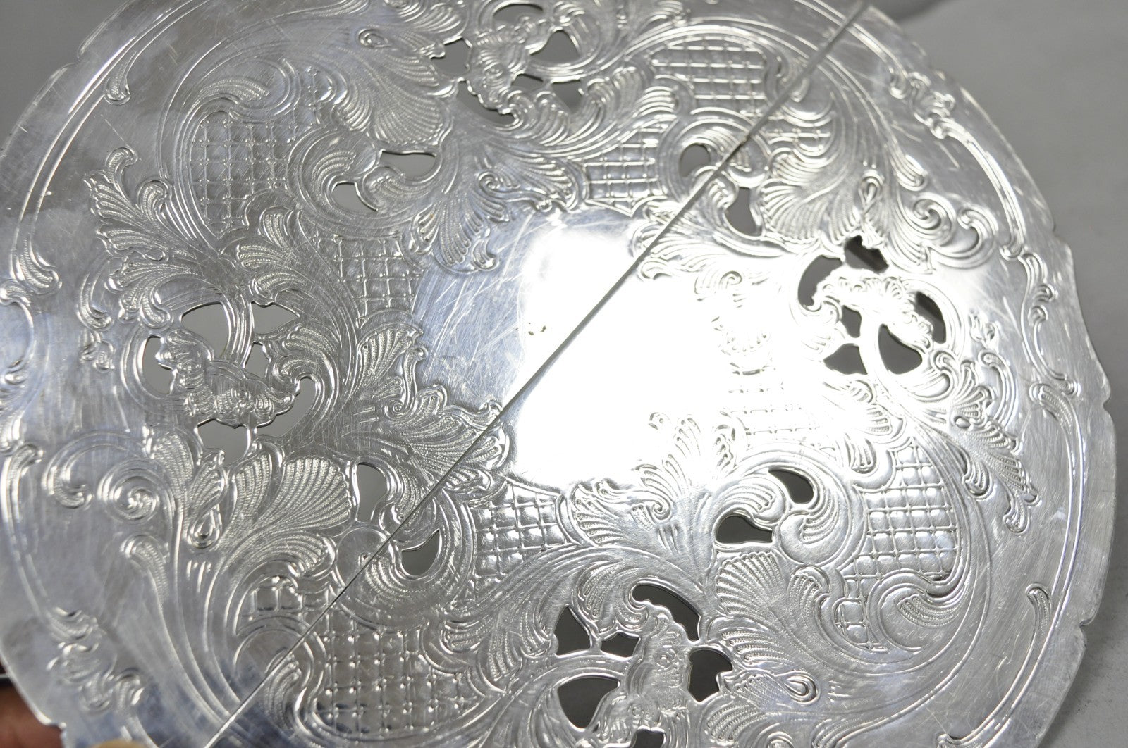Vintage Gorham YC49-1 Victorian Silver Plated Expanding Pot Trivet Hot Plate