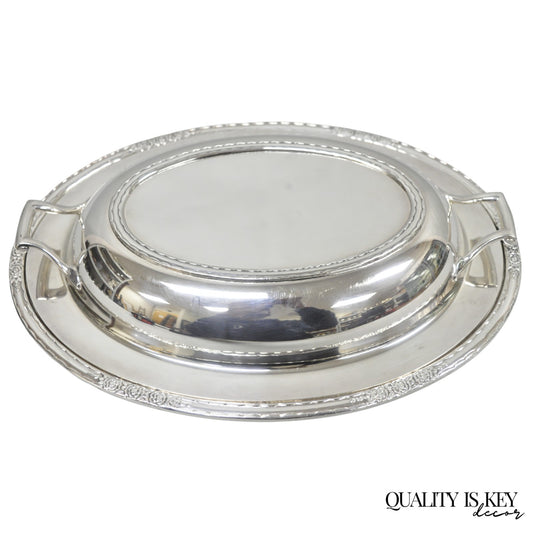 International Silver Co "Camille" Silver Plated Covered Vegetable Serving Dish