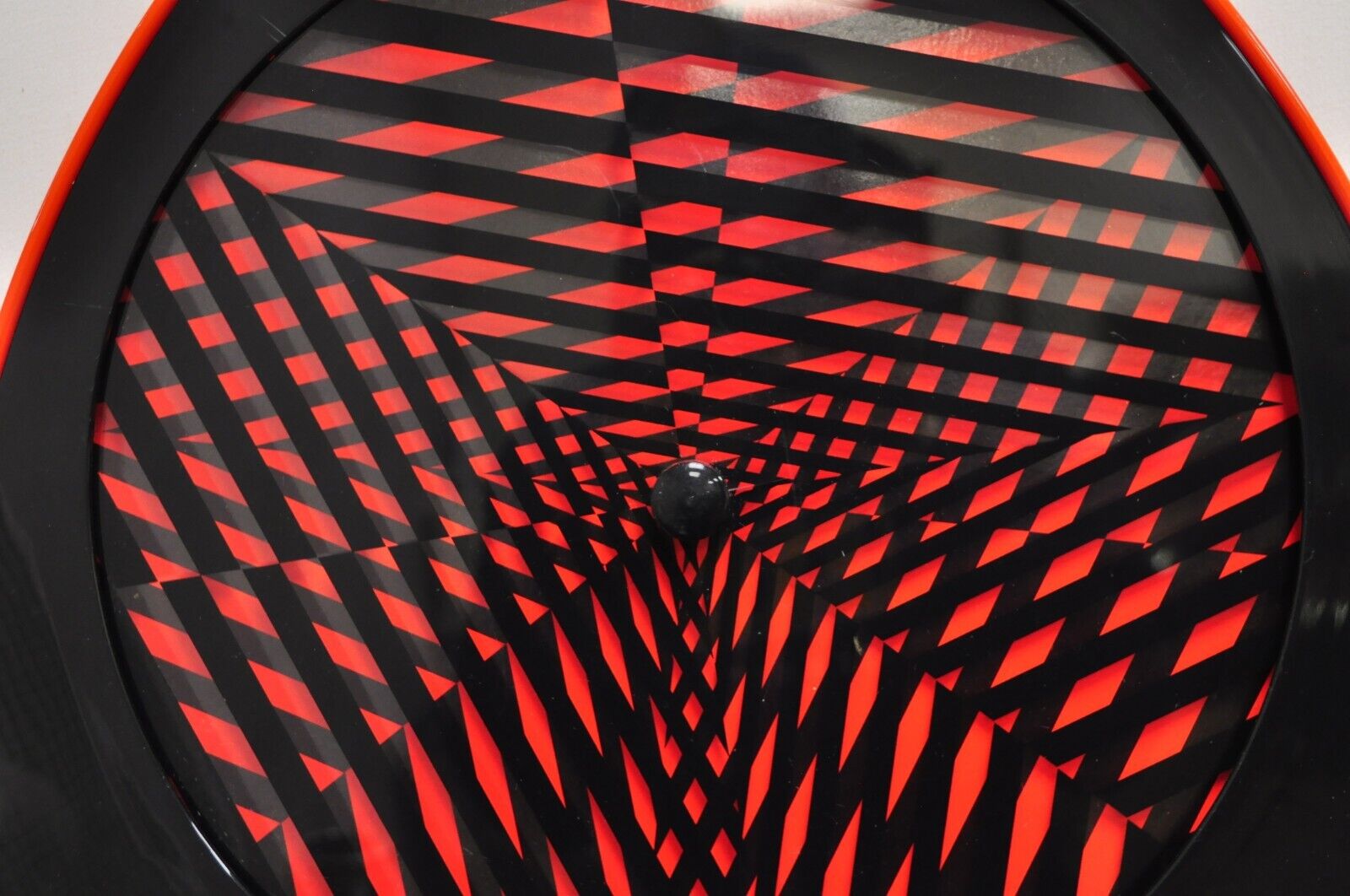 Vintage 1996 Rabbit Tanaka Lumaseries CyberSpace Red Kinetic Wall Art Sculpture
