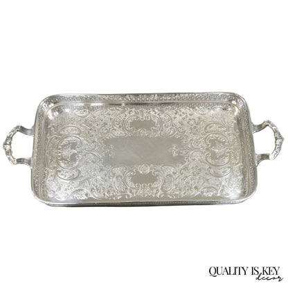 Vintage Wallace 335 Victorian Silver Plated Small Whatnot Trinket Dish Tray