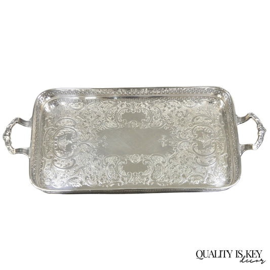 Vintage Wallace 335 Victorian Silver Plated Small Whatnot Trinket Dish Tray