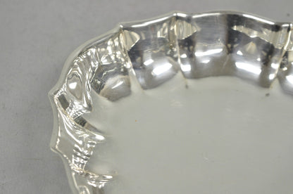Vintage FB Rogers Regency 612 Silver Plated Oval Scalloped Serving Dish Bowl