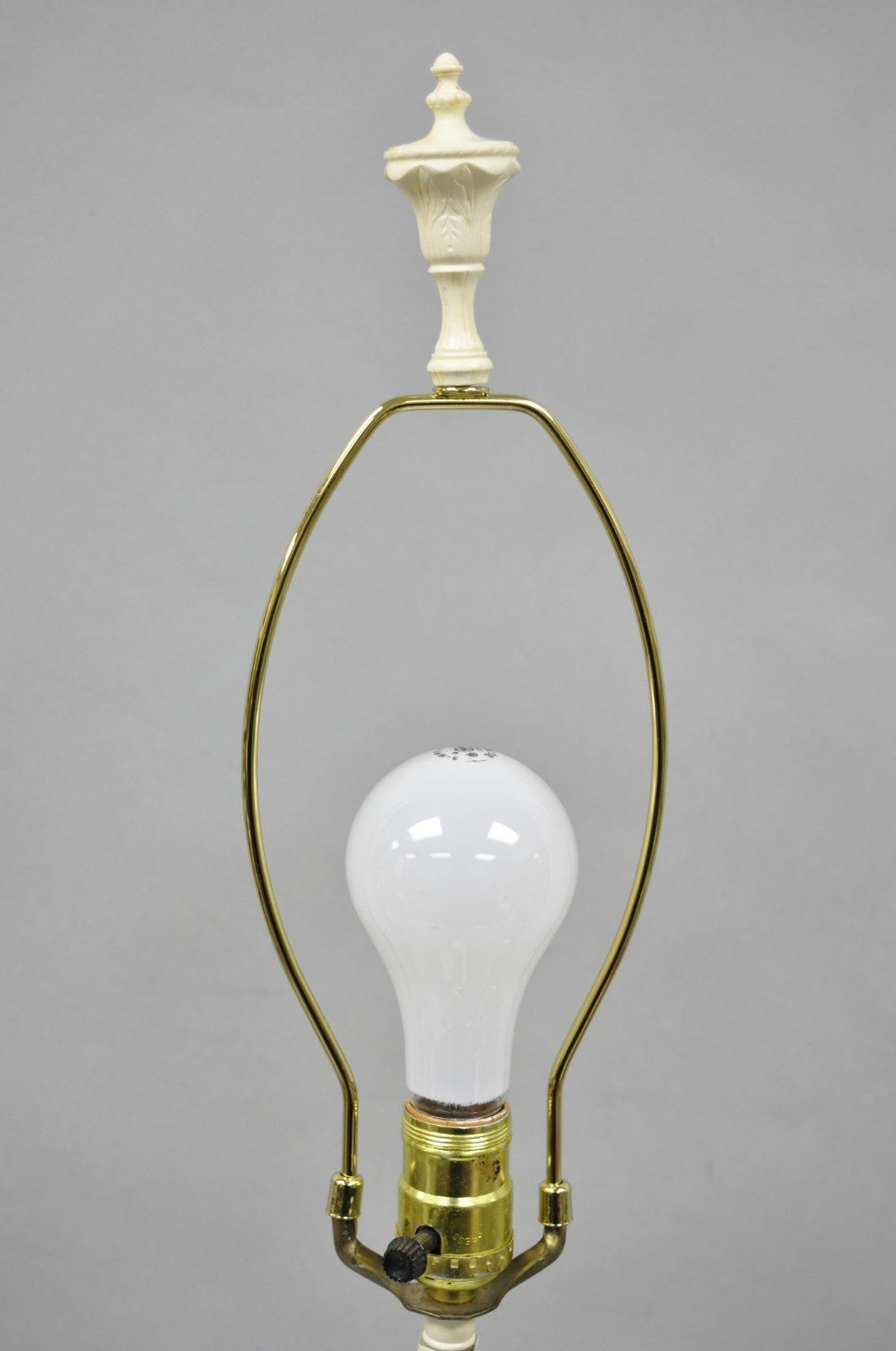 Antique Italian Blanc de Chine White Porcelain Perched Cockatoo Bird Table Lamp