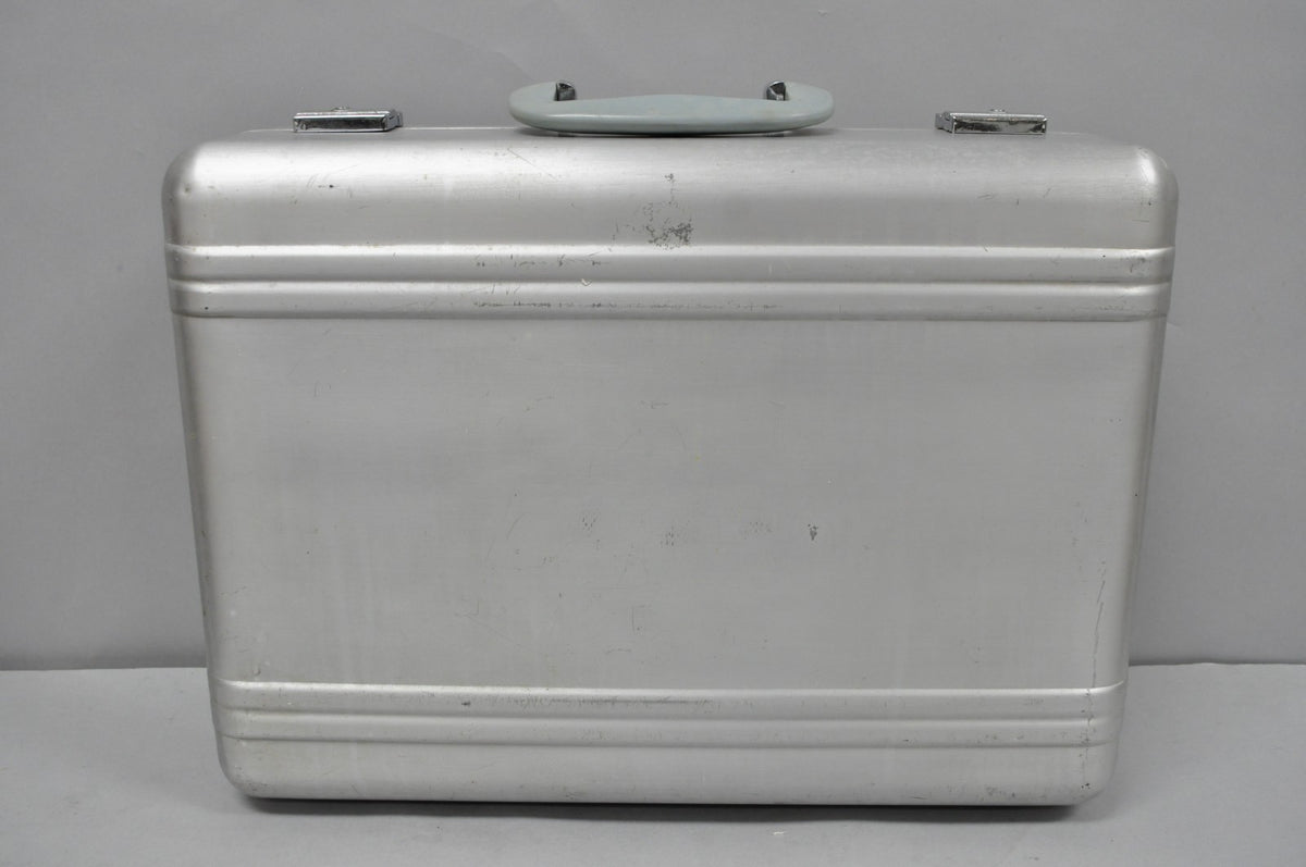 Vintage Art Deco Tokyo Japan Aluminum Hard Shell Suitcase Briefcase