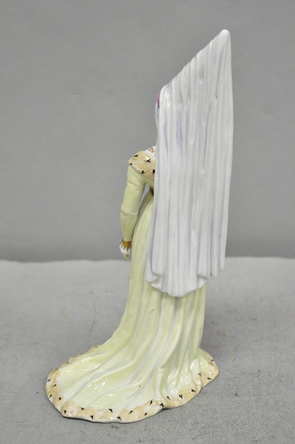 Antique Carl Thieme Potschappel German Dresden Porcelain Medieval Lady Figurine