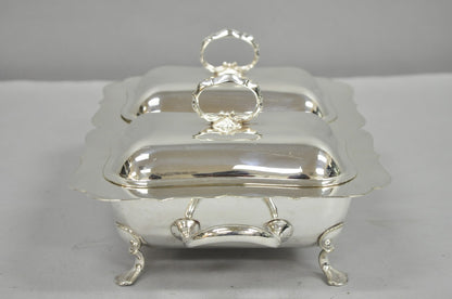 English Regency Double Rectangular Small Chafing Dish by Alexander Clark, London