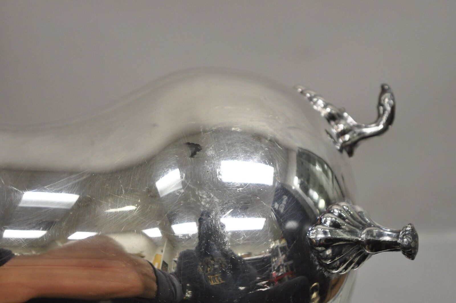 Vintage FB Rogers "Georgetown" Victorian Bulbous Silver Plated Water Pitcher