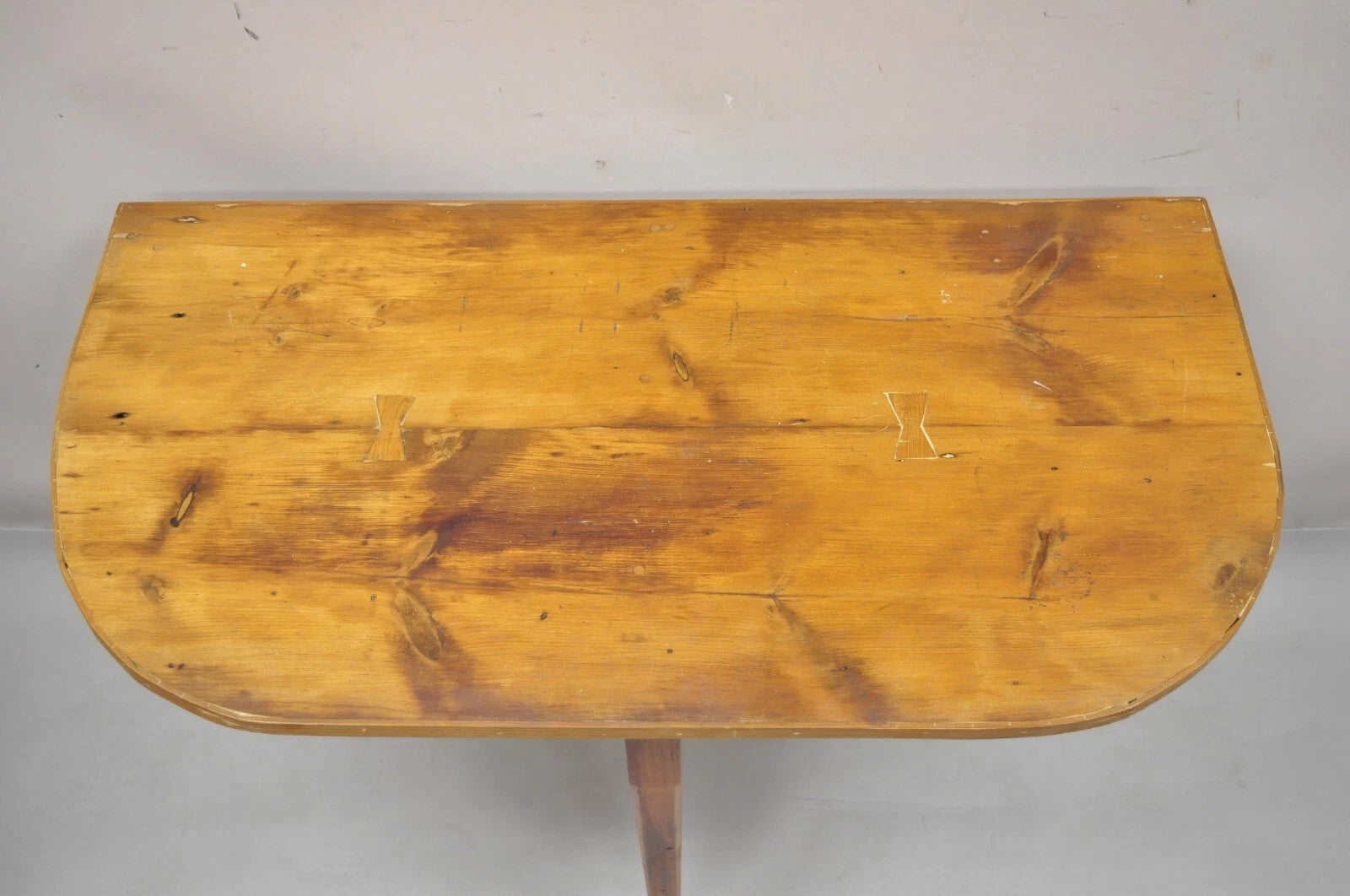 Antique French Country Farmhouse Extension Pine Wood Large Banquet Dining Table