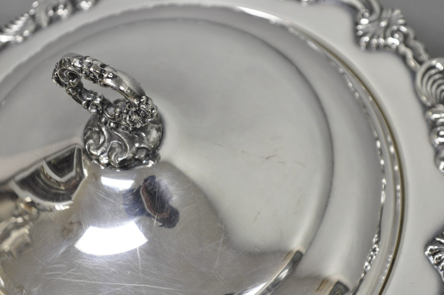 Vintage Sheffield Victorian Silver Plated Large Warmer Chafing Serving Dish