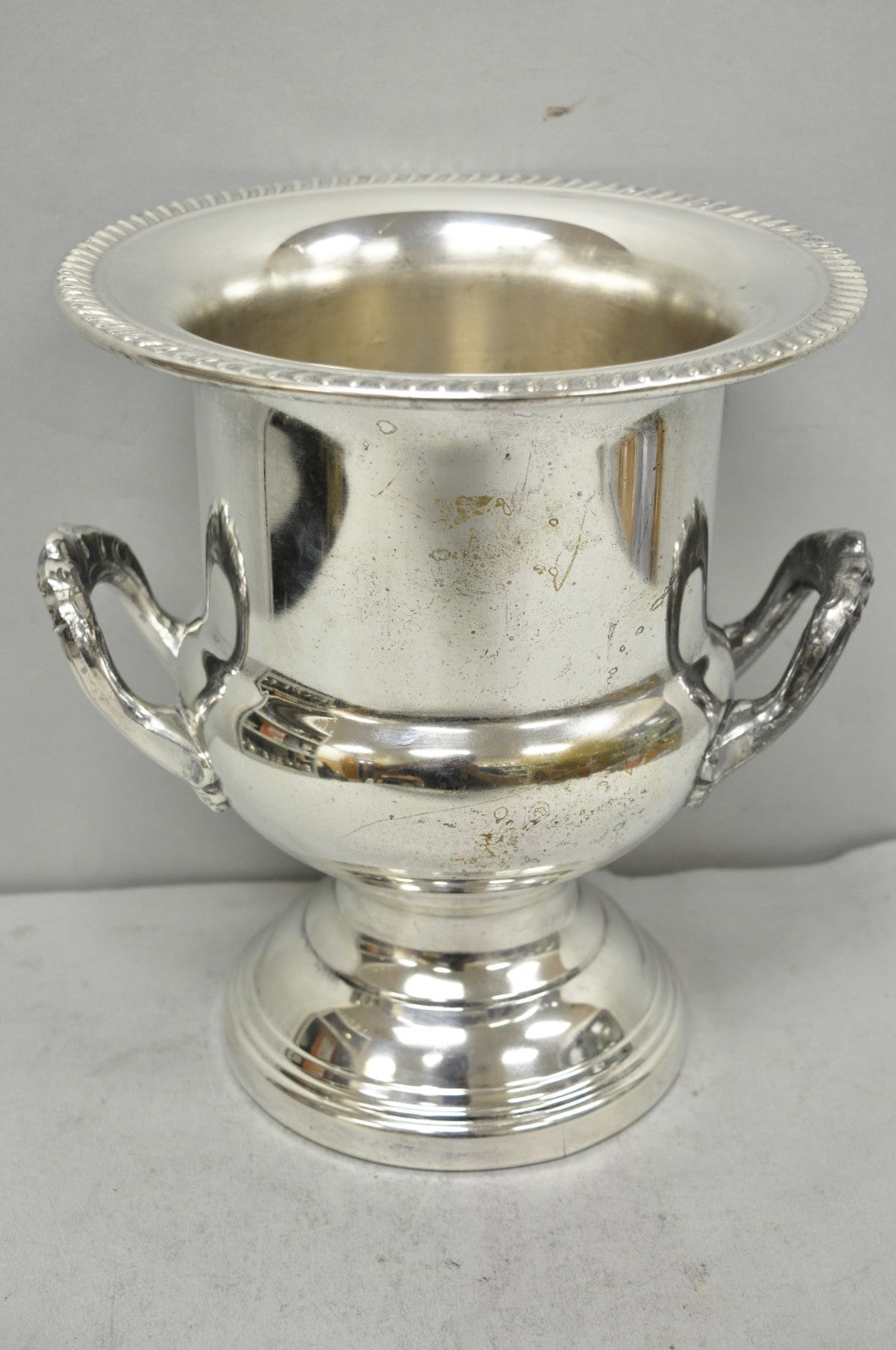 Vintage Leonard Silver Plated Trophy Cup Urn Champagne Chiller Bar Ice Bucket