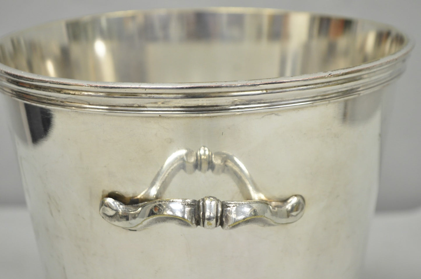 Vintage Orfèvrerie De France Mid Century Modern Silver Plated Champagne Bucket
