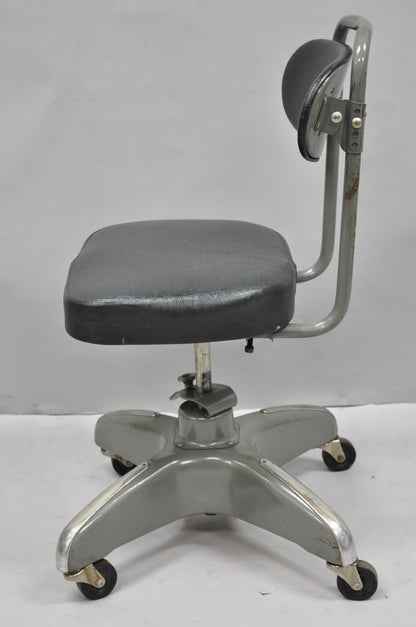 Vintage Hamilton Cosco Propeller Base Tanker Style Adjustable Office Desk Chair