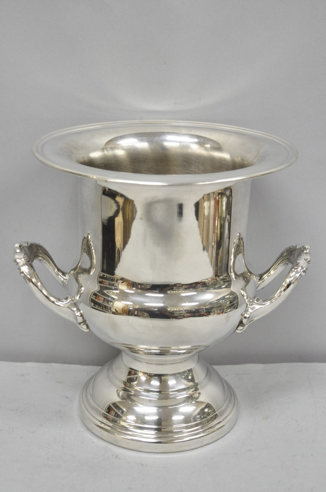 Vintage Victorian Silver Plated Trophy Cup Urn Champagne Wine Chiller Ice Bucket