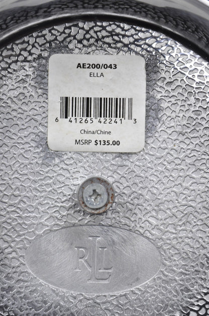 Ralph Lauren "Ella" Lauren Glass Fluted Hurricane Lamp Candle Holder AE200/043