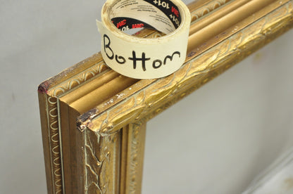 Vintage Large 42x36 French Louis XV Style Gold Gilt Wall Art Picture Frame