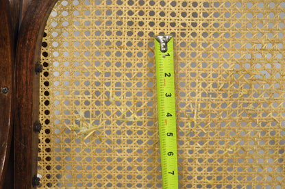 Vintage Mid Century Modern Thonet Style Bentwood & Cane Rocker Rocking Chair (C)