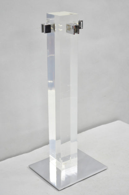 Danny Alessandro Albrizzi Vintage Modernist Lucite & Chrome Fireplace Tool Set