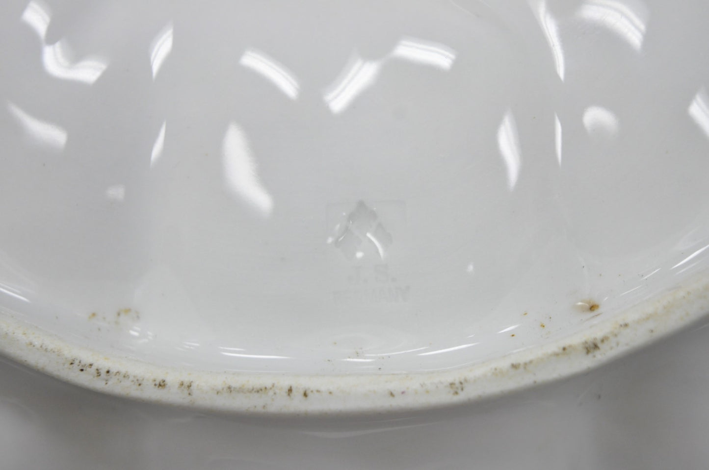 Antique Bavarian German Porcelain Gold Gilded Hand Painted Lobster Divided Dish