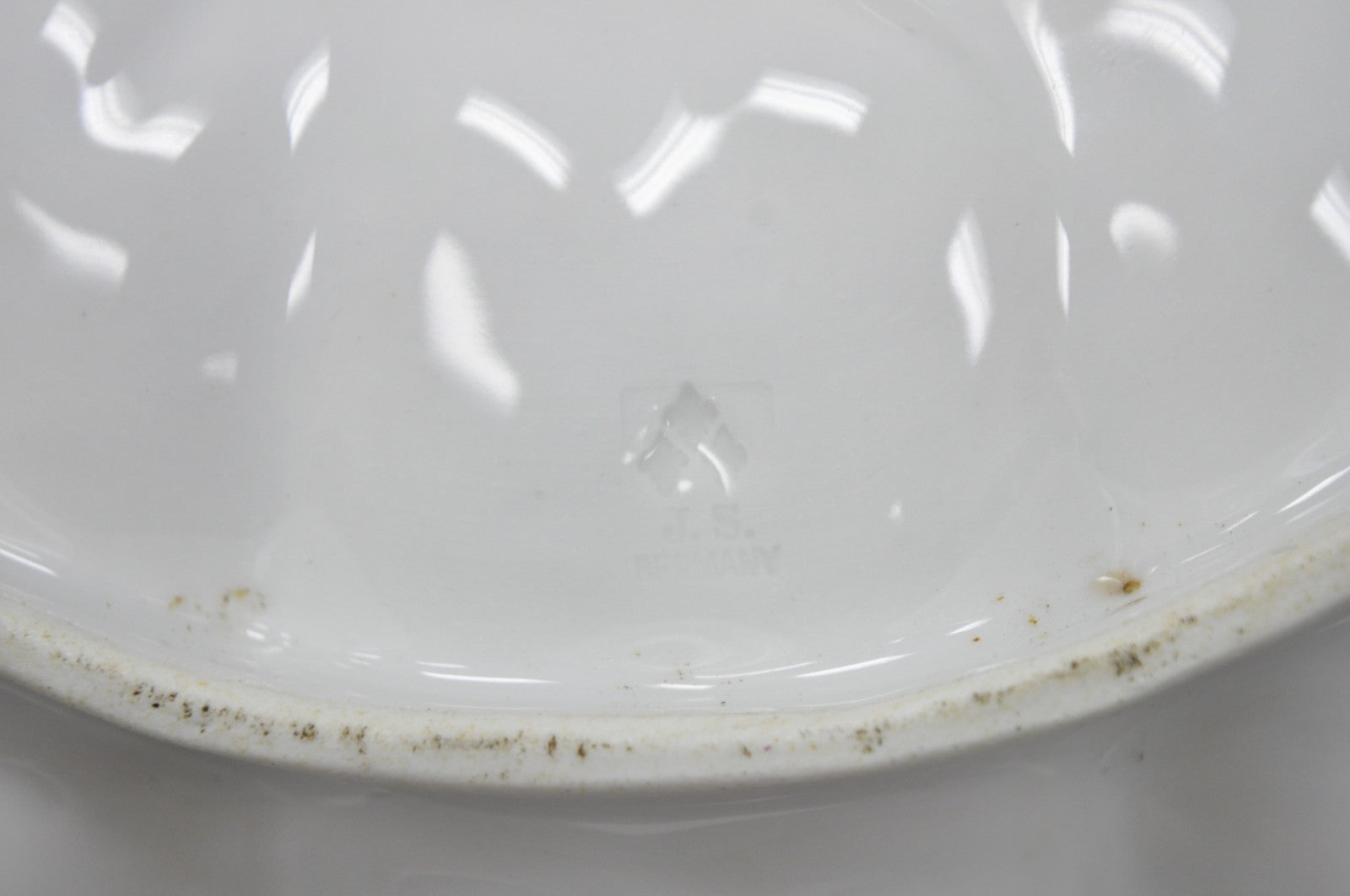 Antique Bavarian German Porcelain Gold Gilded Hand Painted Lobster Divided Dish