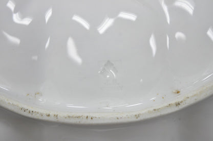 Antique Bavarian German Porcelain Gold Gilded Hand Painted Lobster Divided Dish