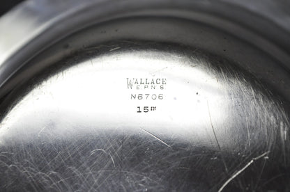 Vintage Wallace N6706 Silver Plated Large Oval 15" Covered Serving Dish