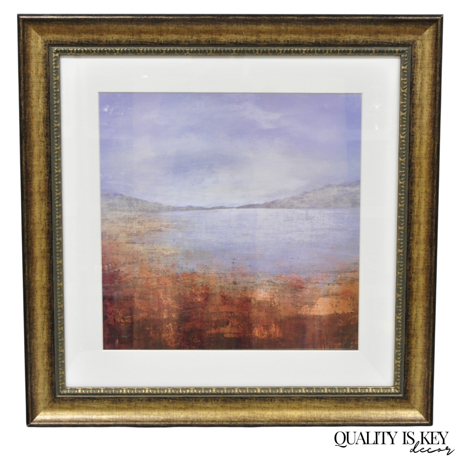 Contemporary Art Quiet Lake VIII by Suzanne Etienne Decorative Framed Print