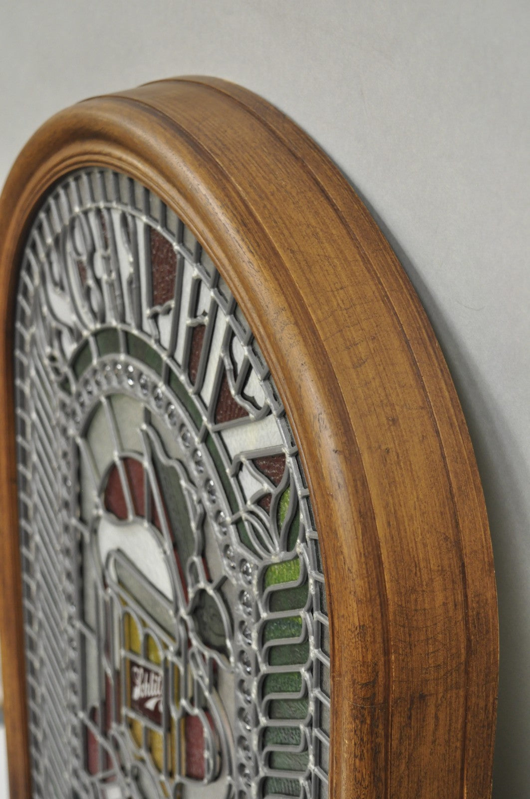 Vintage Schlitz Beer Sign 1980 Lighted Faux Stained Glass Look Advertising Sign