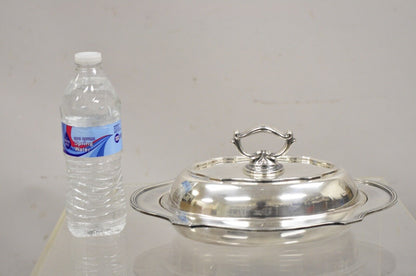 Vintage LBS Co Sheffield Silver Plated Lidded Vegetable Serving Dish