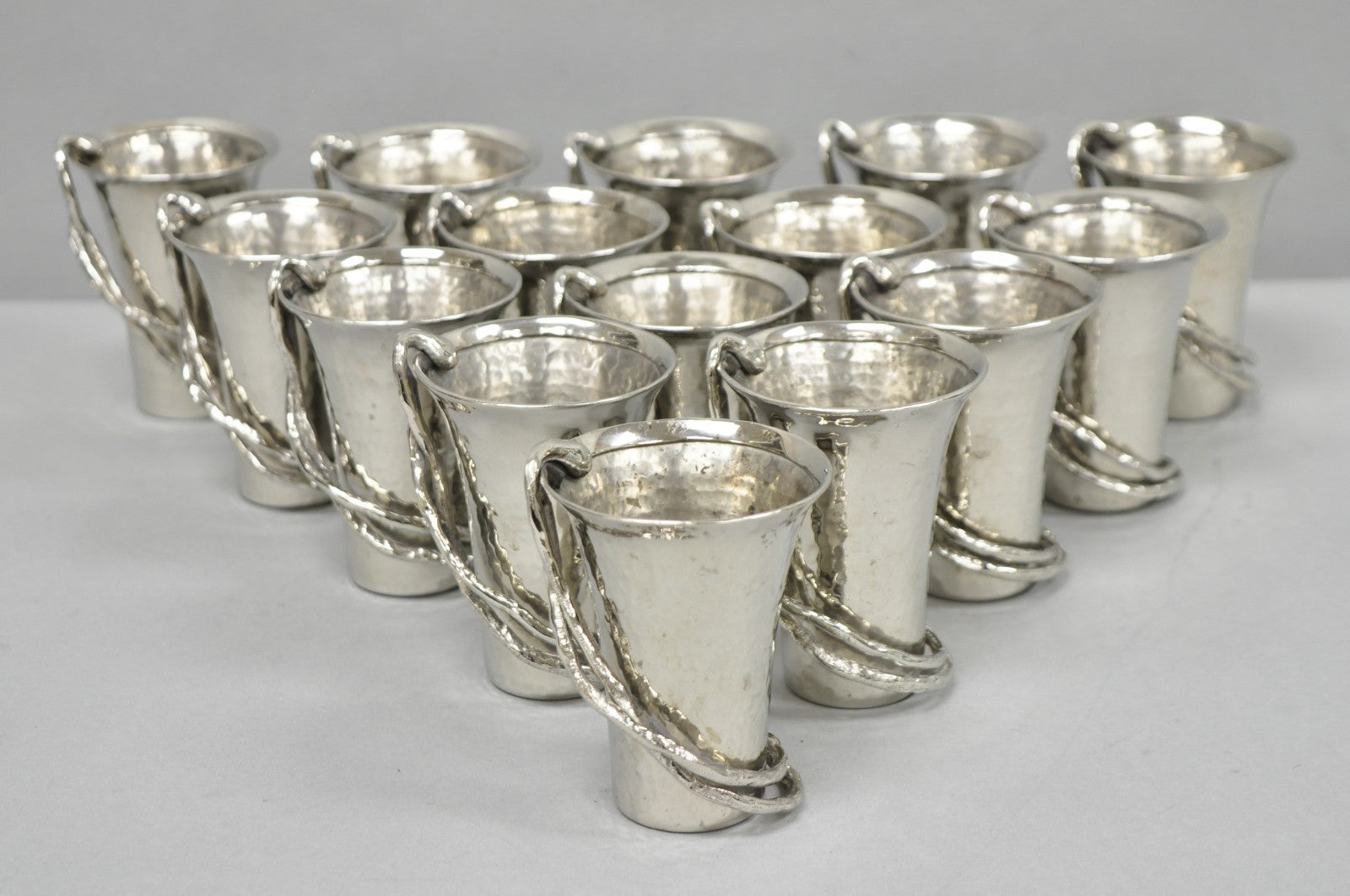 Michael Aram Wisteria Collection Hammered Nickel Silver Plated Small 4" Vase
