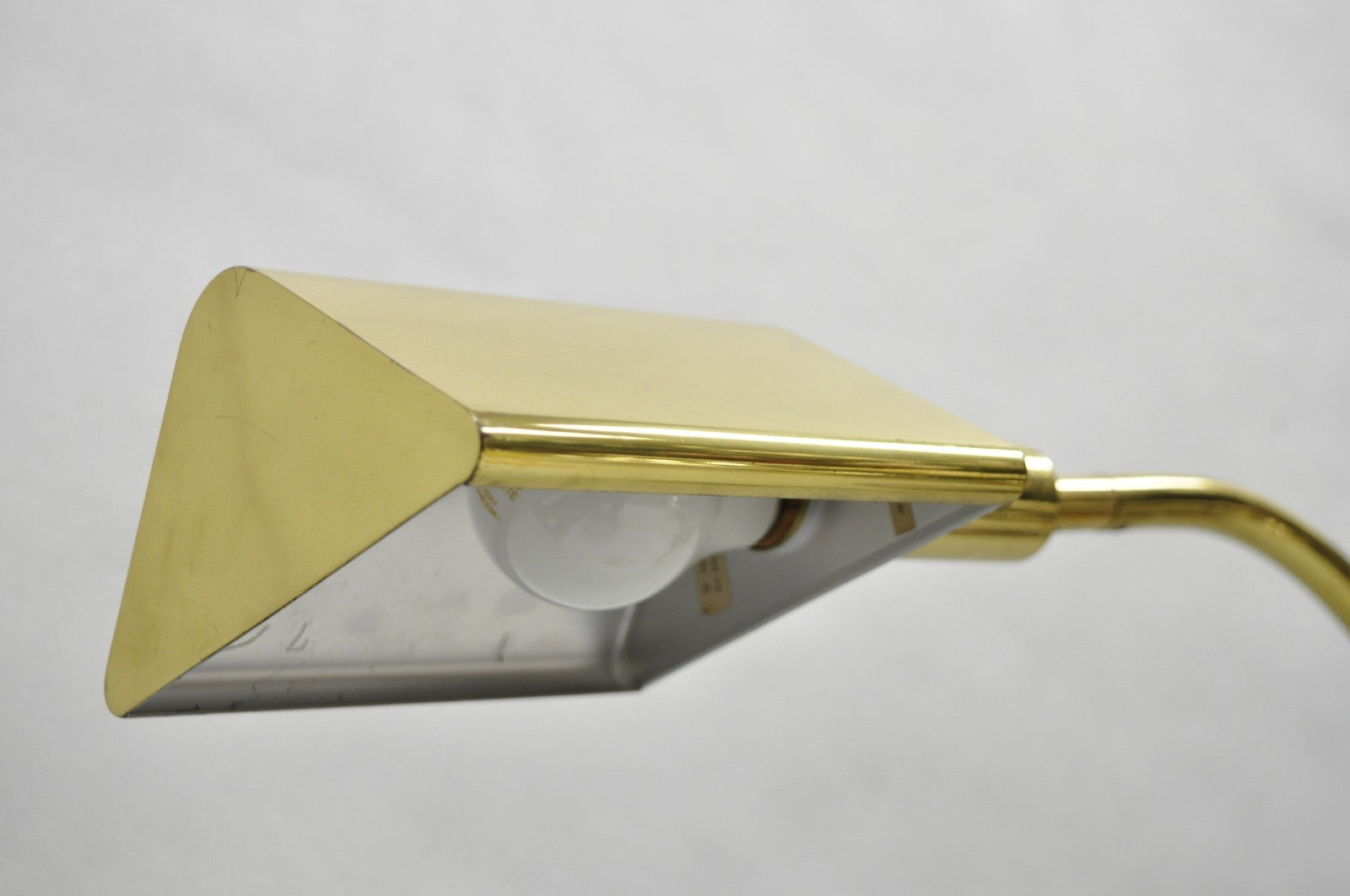 Vintage Chapman Mid Century Modern Adjustable Brass Reading Pharmacy Floor Lamp