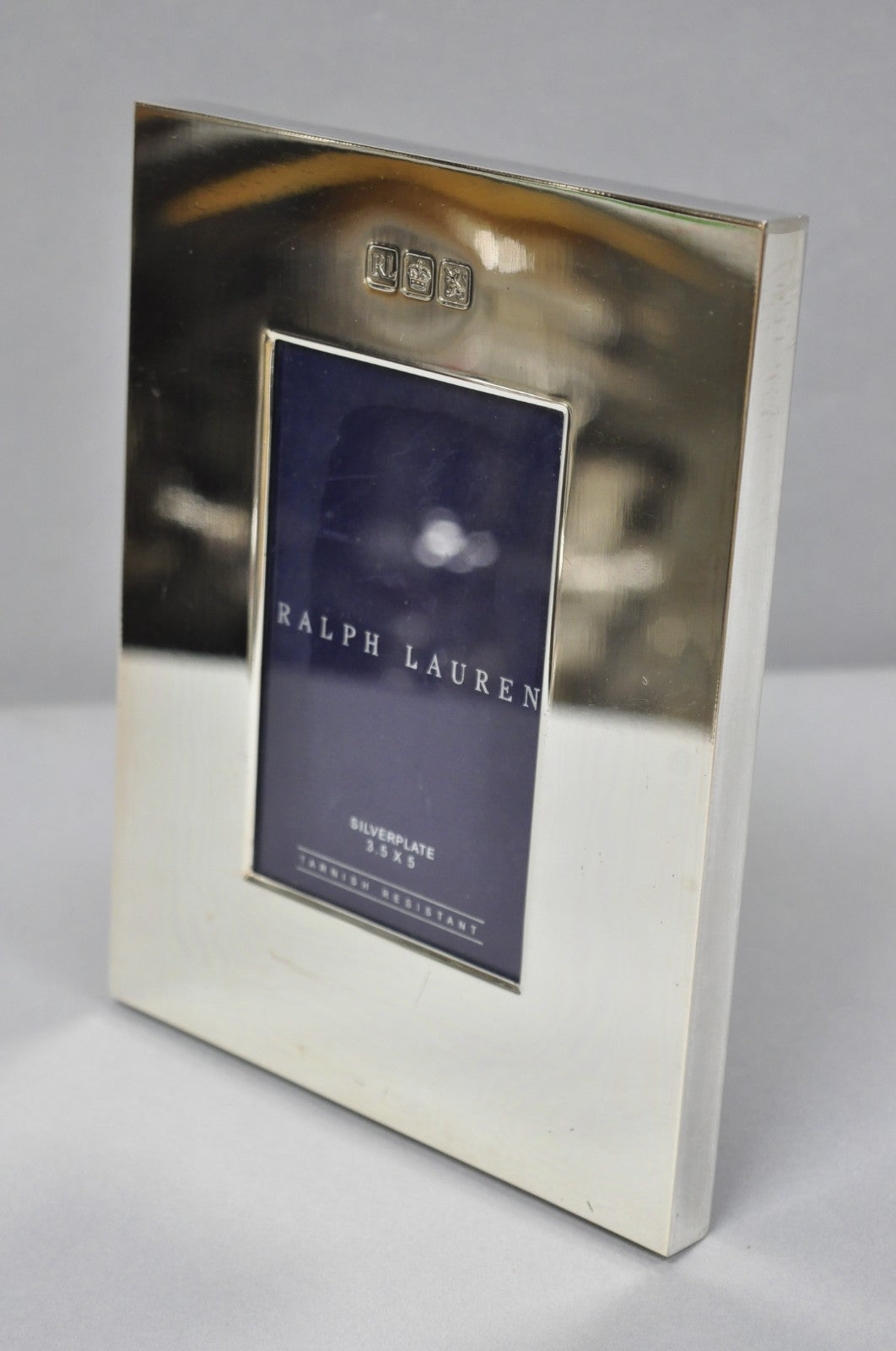 Lauren Ralph Lauren Silver Plated Normandy Modern 3.5x5 Photo Picture Frame (A)